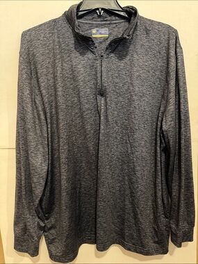 Jack Nicklaus Men’s XXL long sleeve Heather Charcoal Quarter-Zip Pullover
